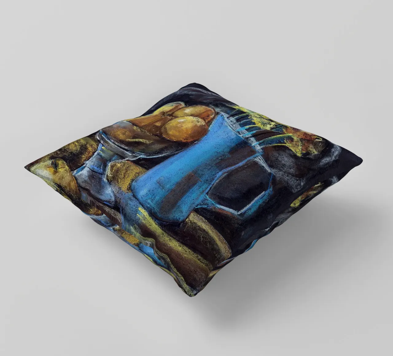 Cobalt and Citrus cuscino da Stoian Hitrov