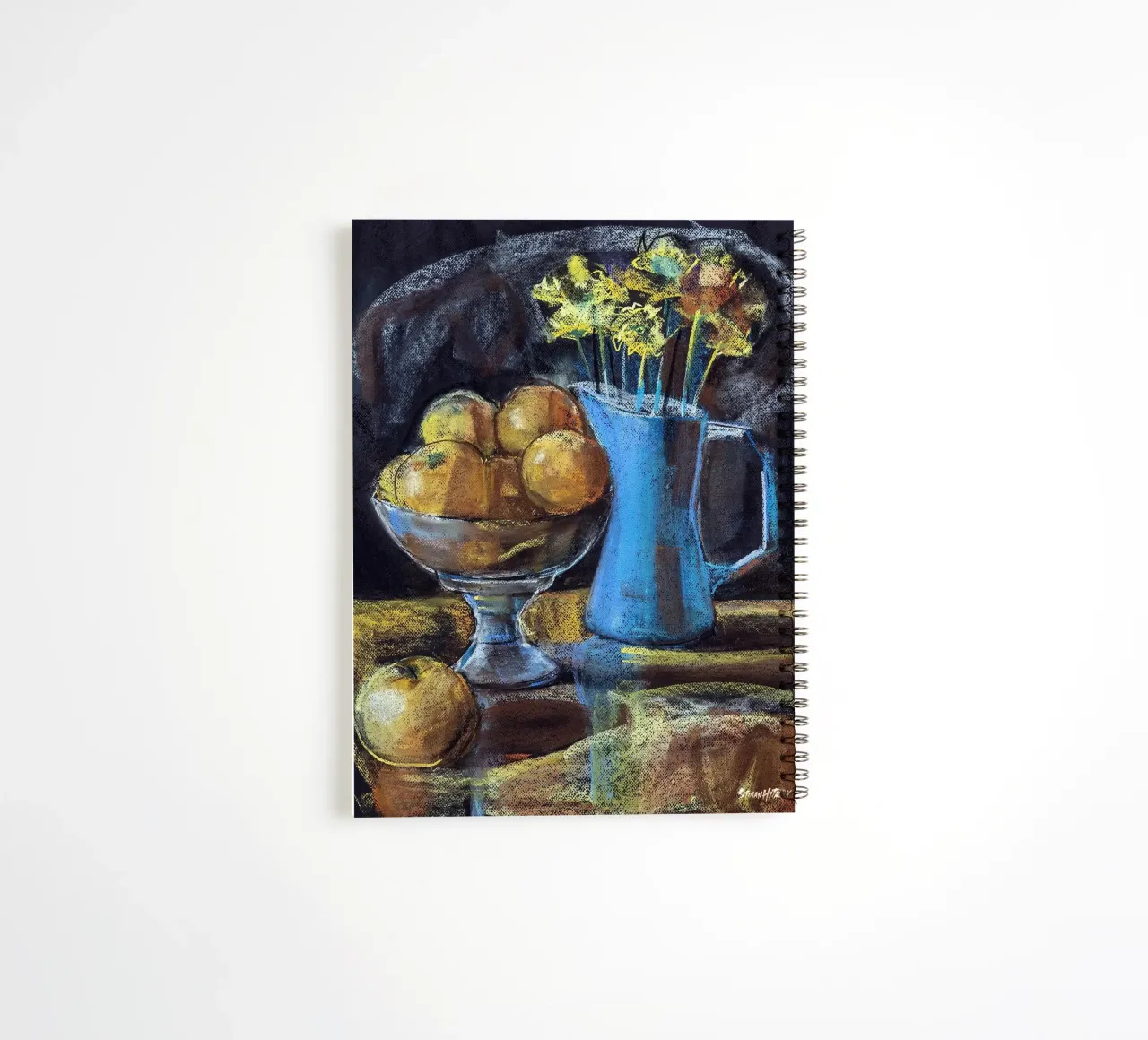 Cobalt and Citrus spiral notebook by Stoian Hitrov