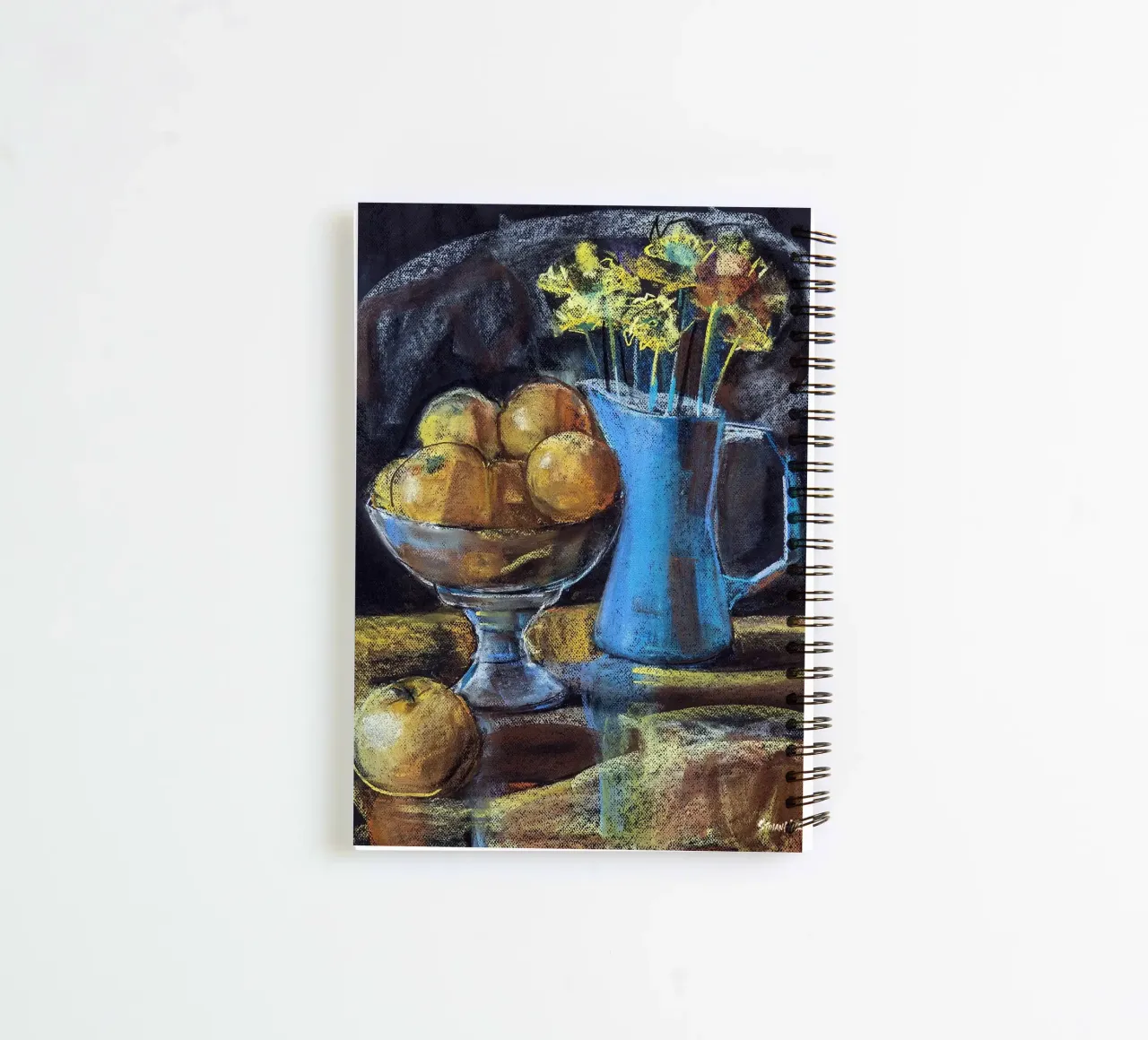 Cobalt and Citrus spiral notebook by Stoian Hitrov