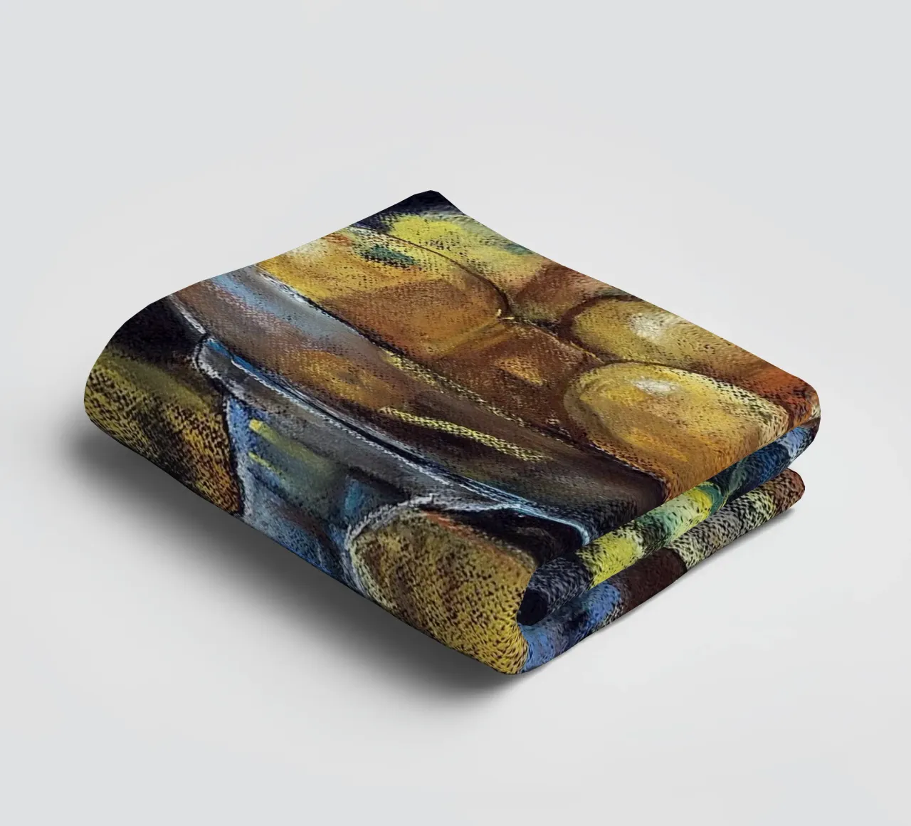Cobalt and Citrus towel by Stoian Hitrov