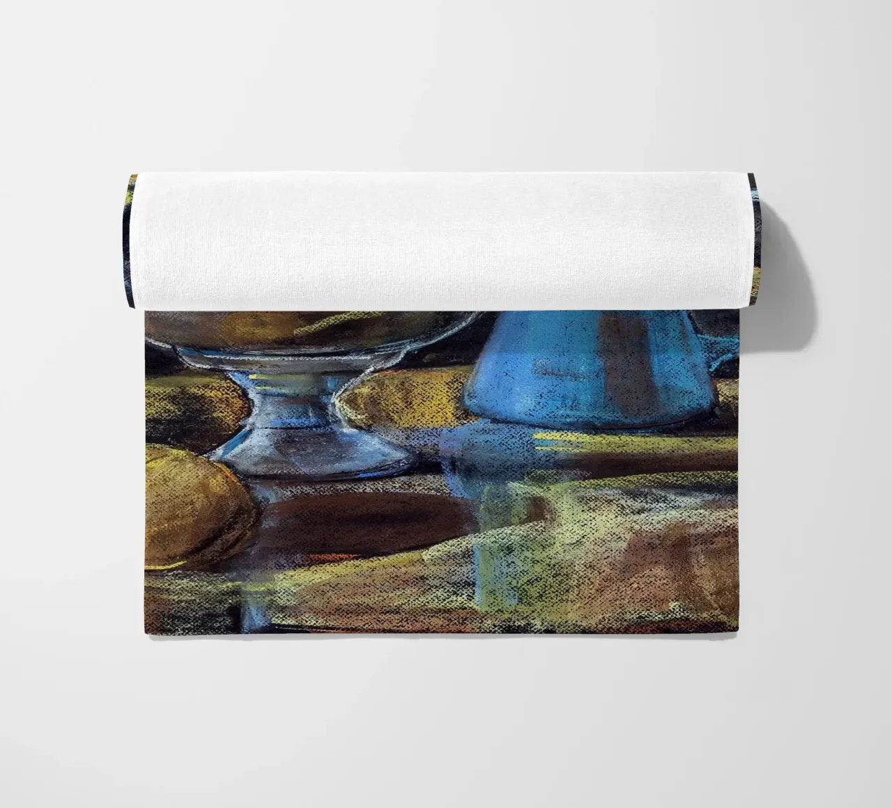 Cobalt and Citrus strandhanddoek van Stoian Hitrov