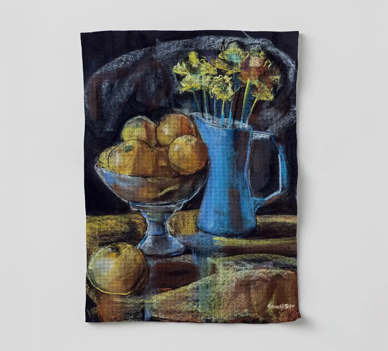 Cobalt and Citrus torchon de Stoian Hitrov