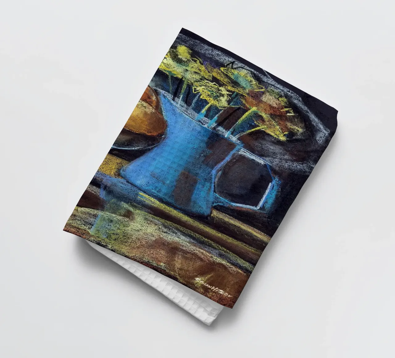 Cobalt and Citrus canovaccio da cucina da Stoian Hitrov