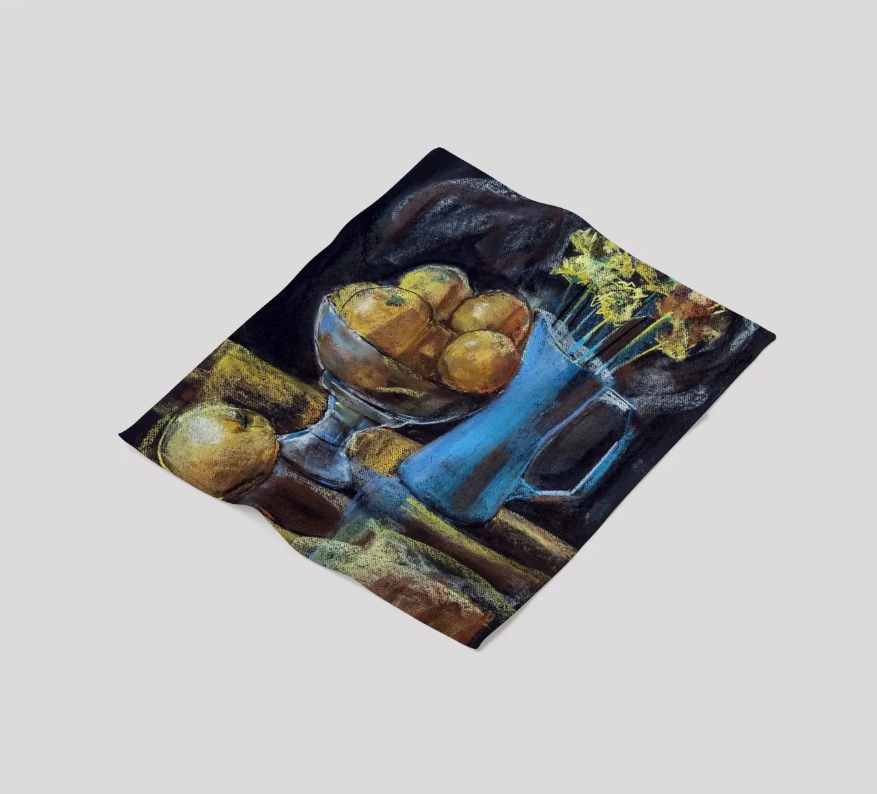 Cobalt and Citrus manta de franela de Stoian Hitrov