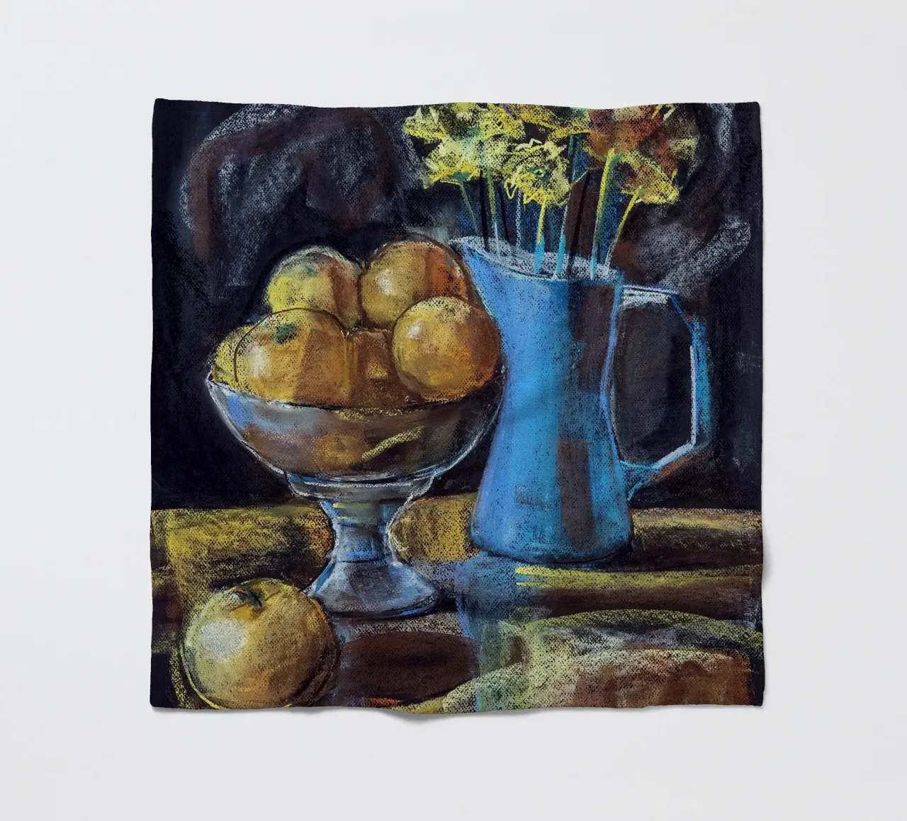 Cobalt and Citrus manta de franela de Stoian Hitrov