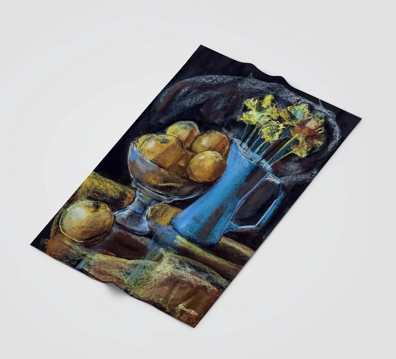 Cobalt and Citrus coperta in pile da Stoian Hitrov