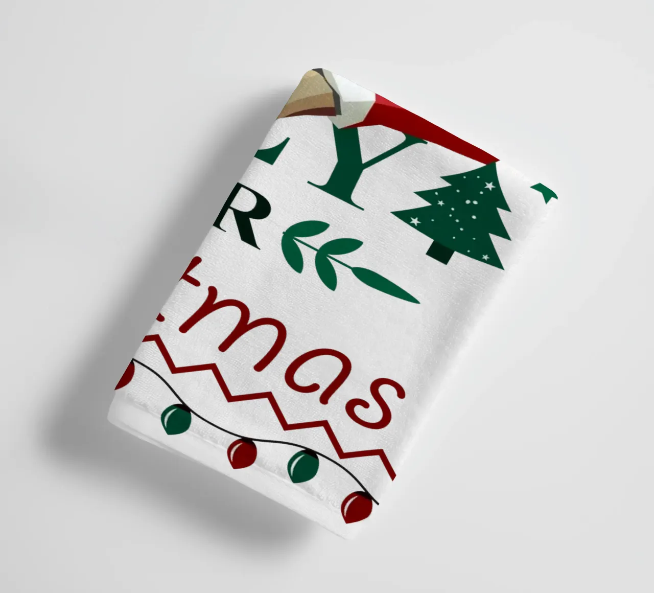 Ugly Christmas Style - Sloth in a Christmas hat towel by namosh