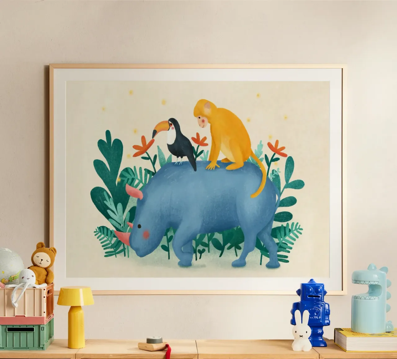 Monika Szczerbinska - Dschungelfreunde poster da The Artcircle