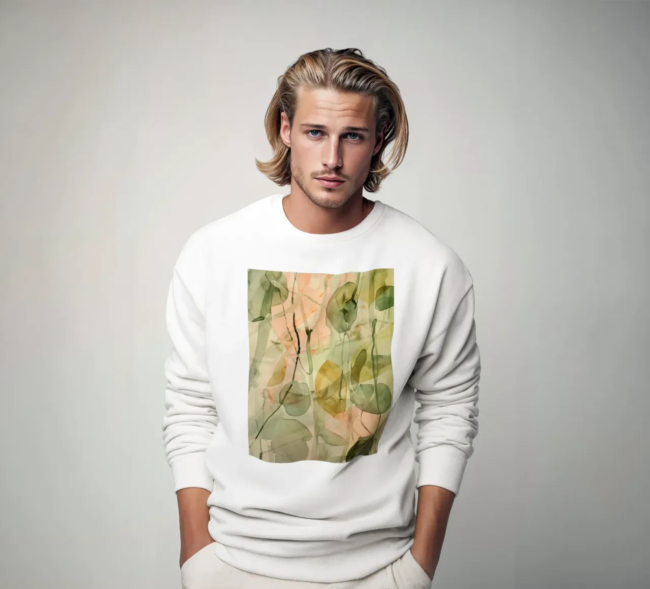Pastel Green Pattern sweat de treechild