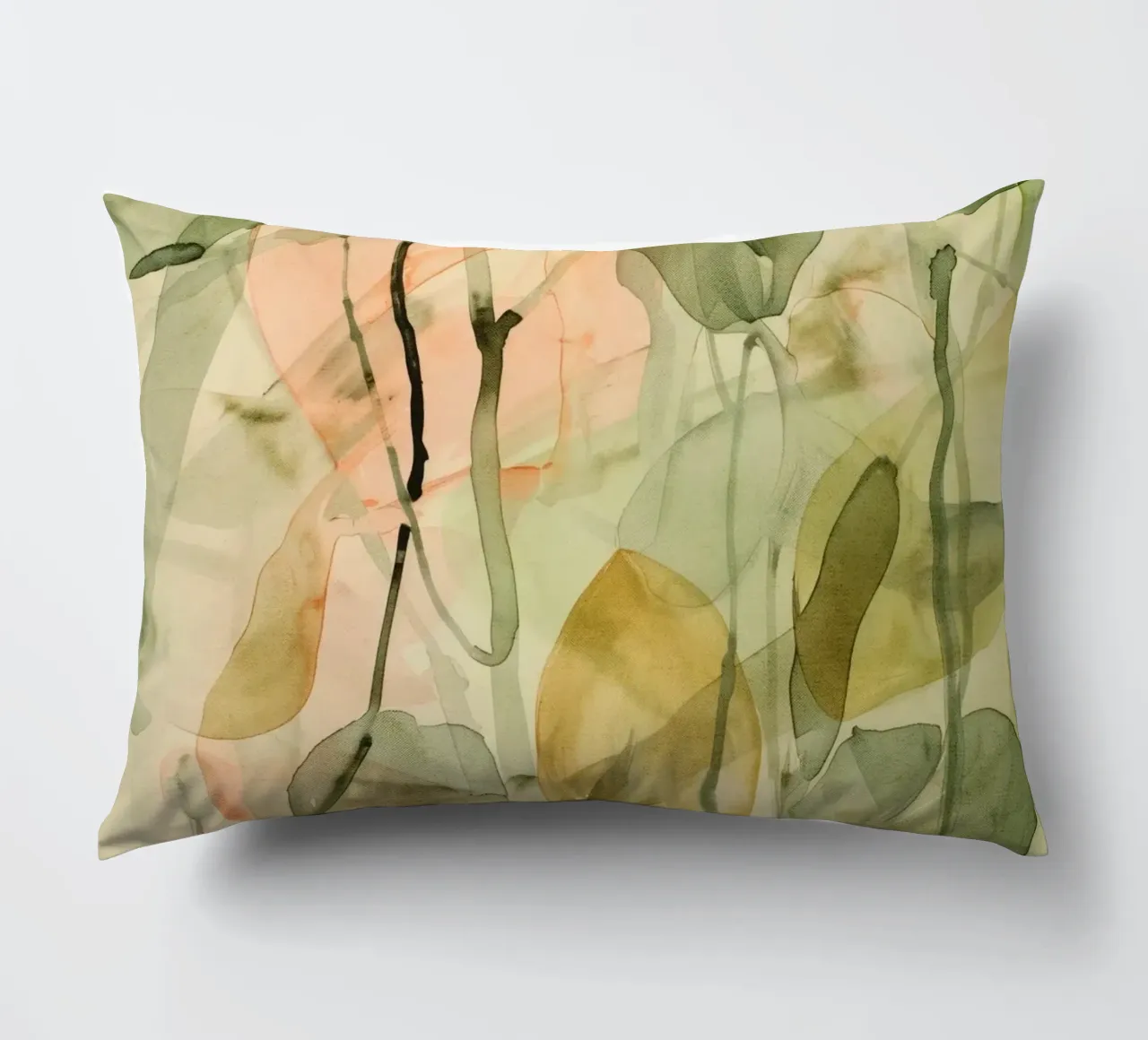 Pastel Green Pattern cuscino da treechild