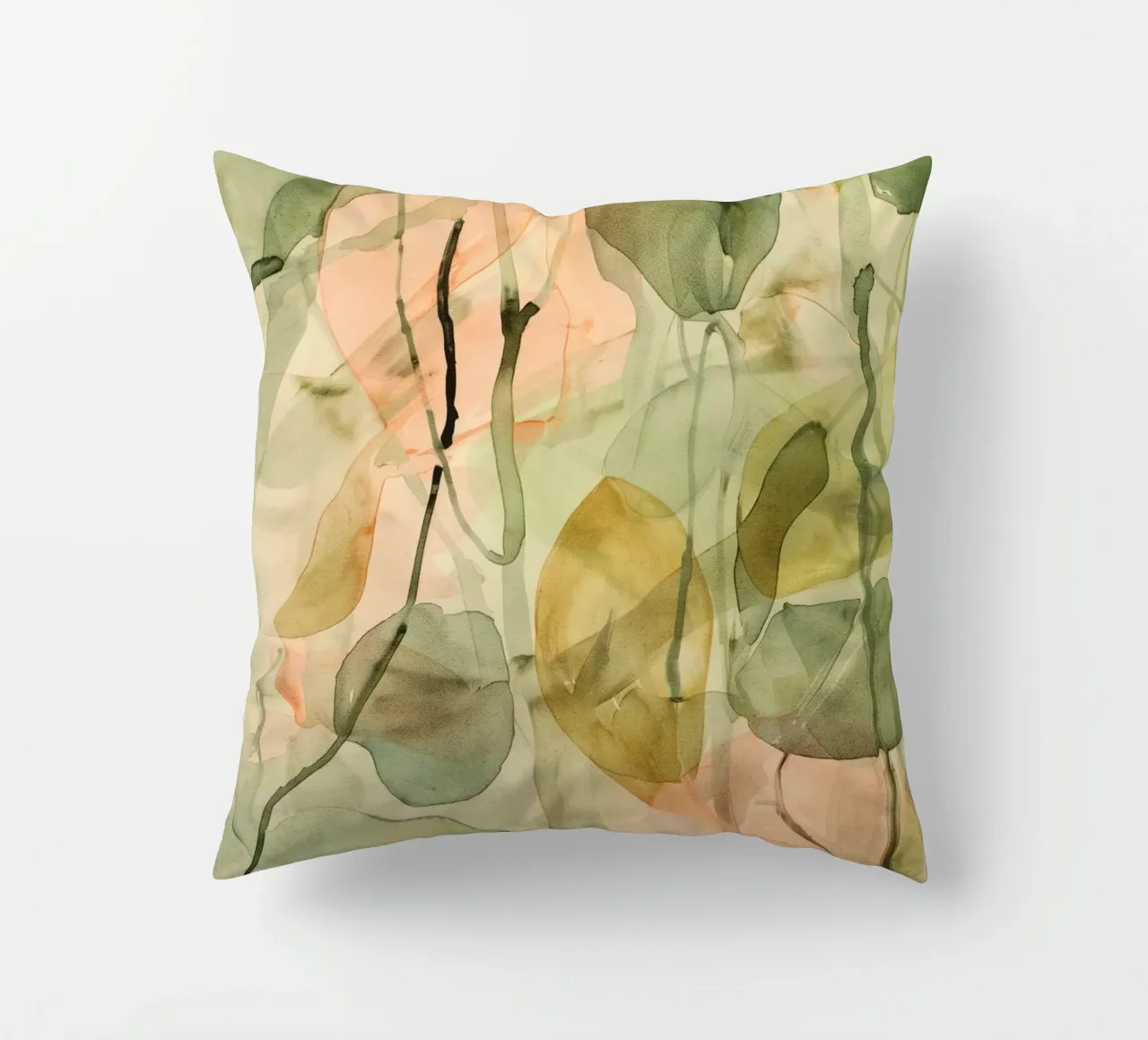 Pastel Green Pattern cuscino da treechild