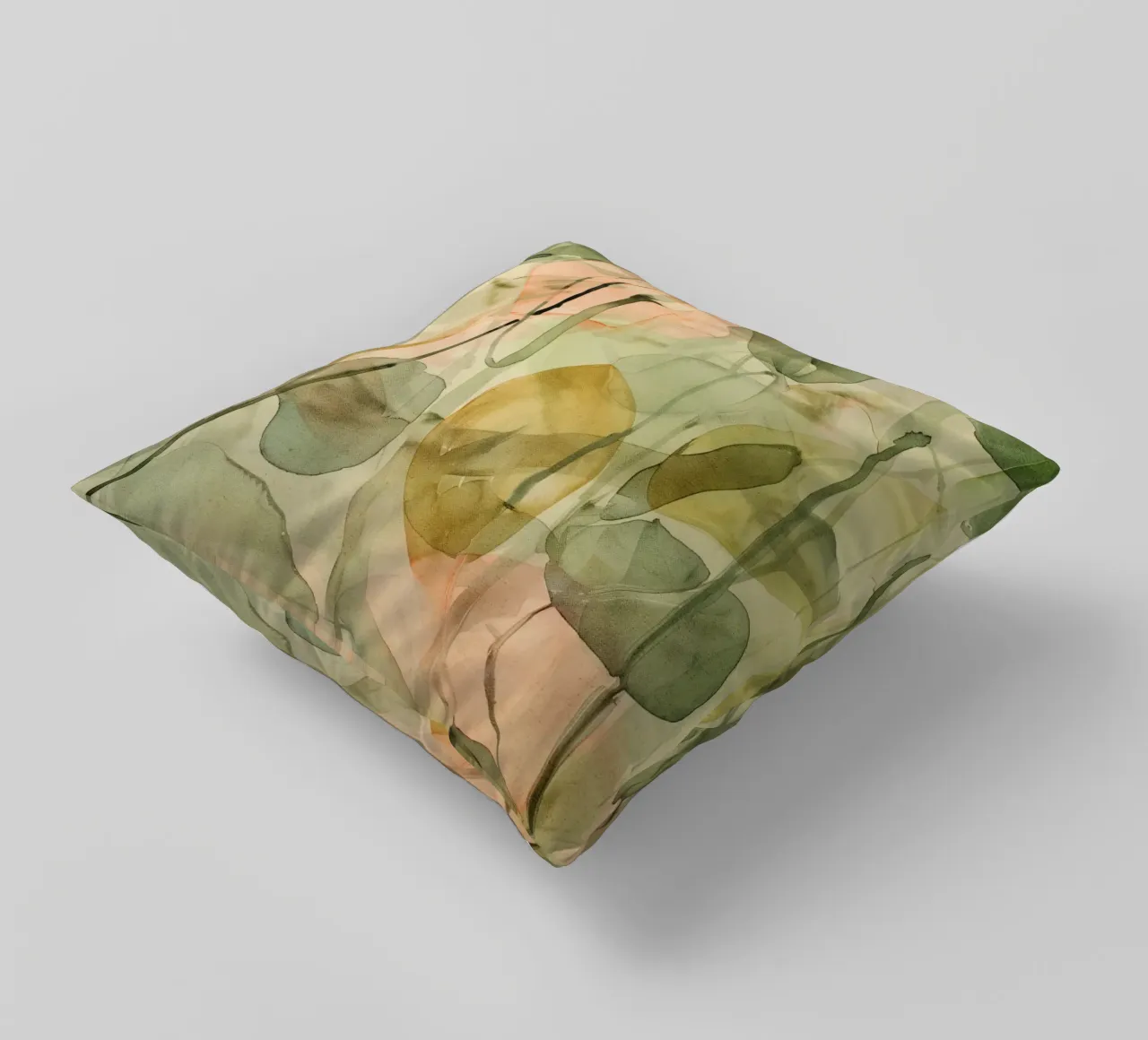 Pastel Green Pattern cuscino da treechild
