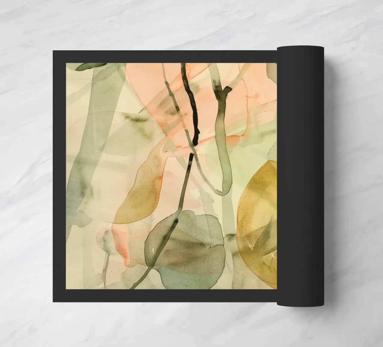 Pastel Green Pattern felpudo de treechild