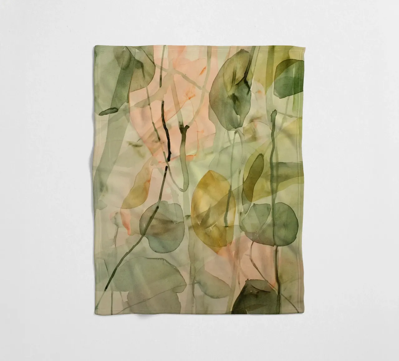 Pastel Green Pattern coperta in pile da treechild