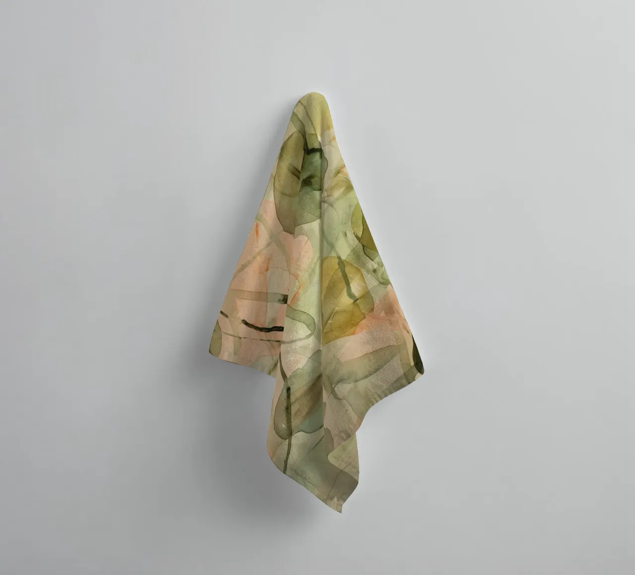 Pastel Green Pattern asciugamano da bagno da treechild