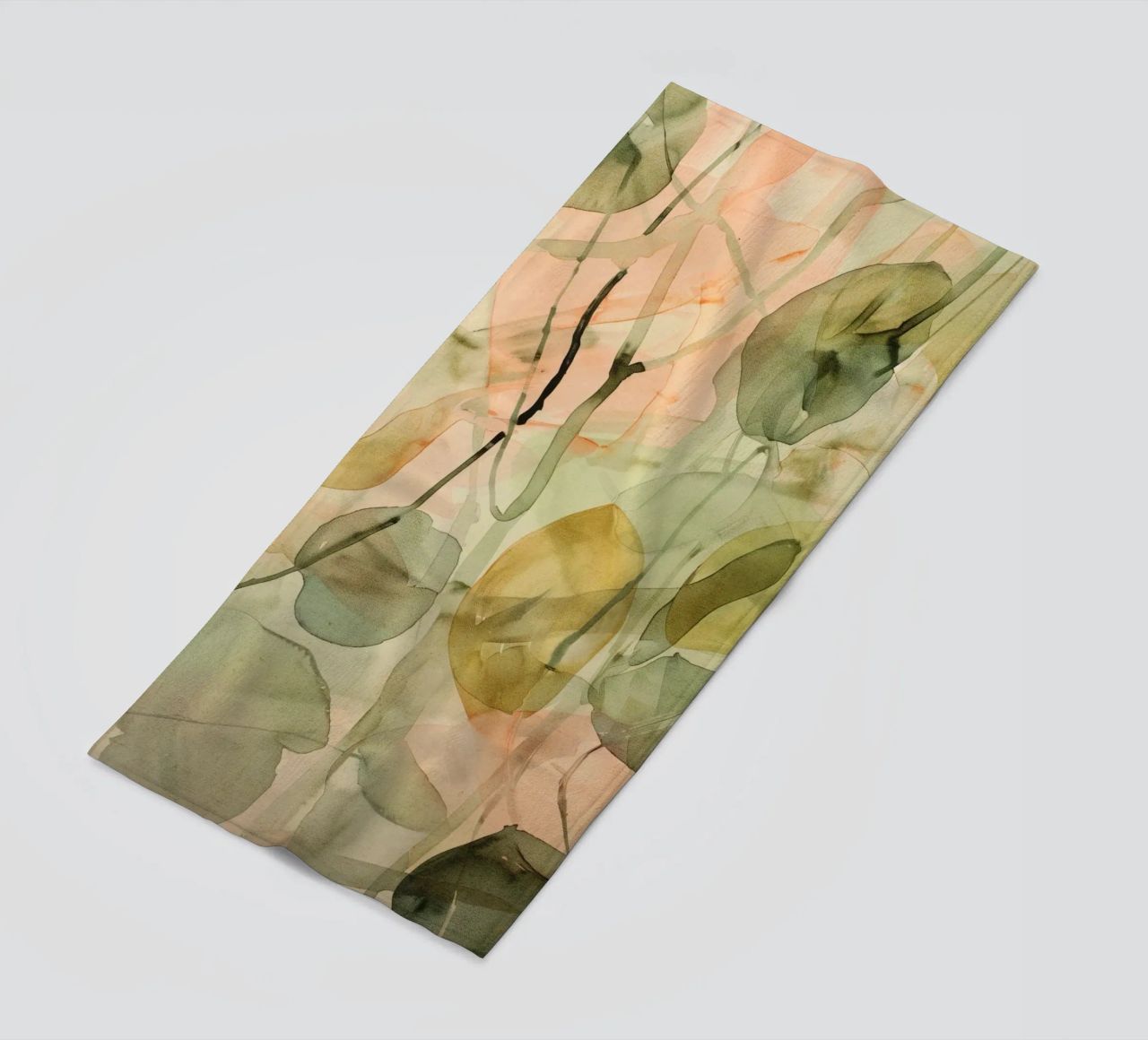 Pastel Green Pattern telo mare da treechild