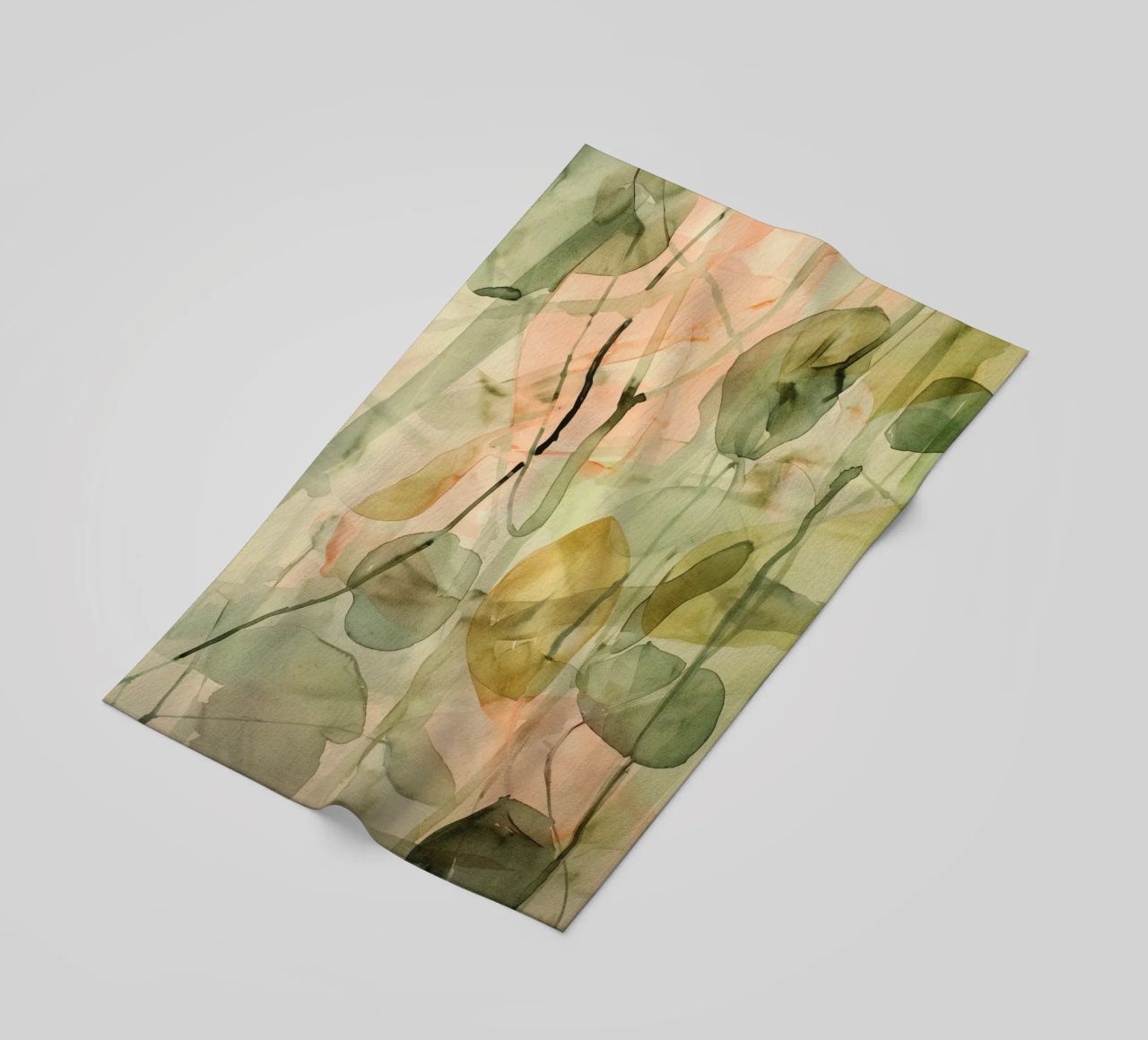 Pastel Green Pattern telo mare da treechild