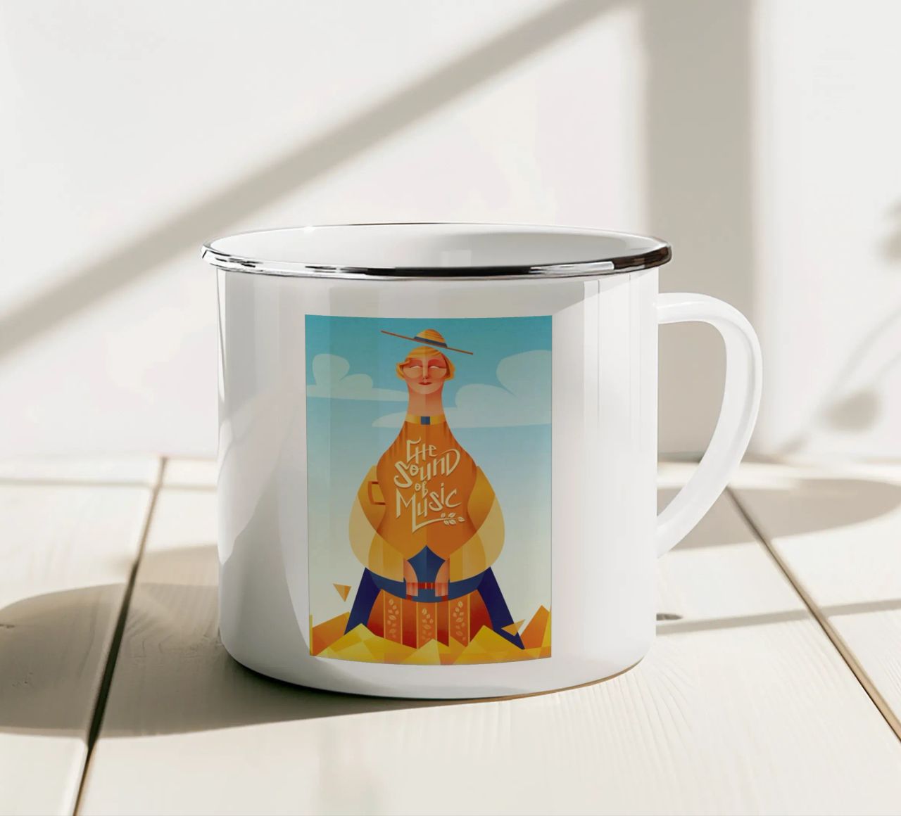 The Sound of Music tazza in smalto da Sean Loose