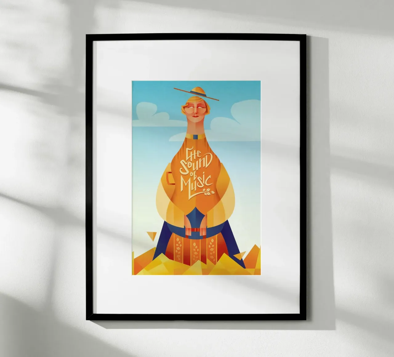 The Sound of Music poster con telaio in plastica da Sean Loose