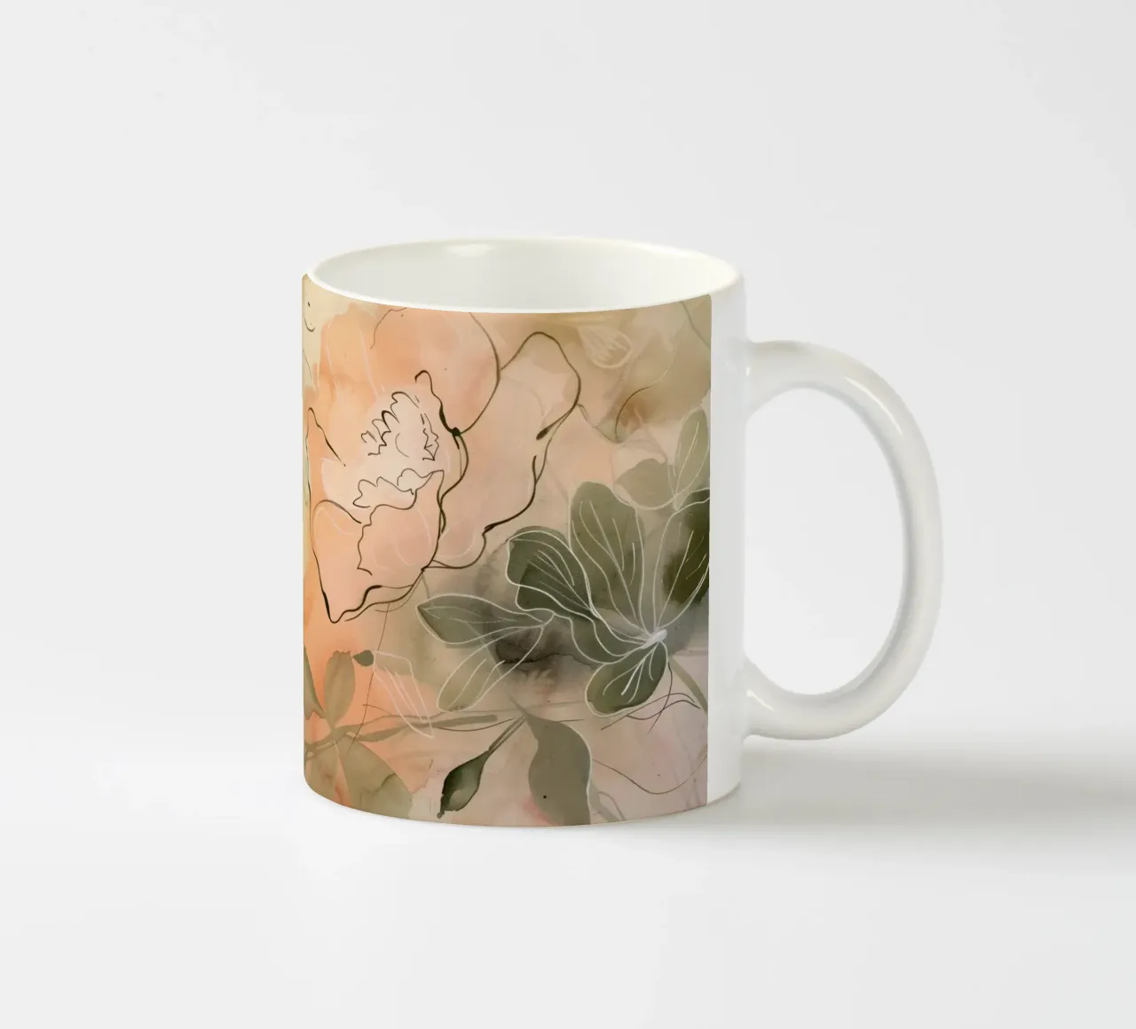 Pastel Flowers No 4 tazza in ceramica da treechild