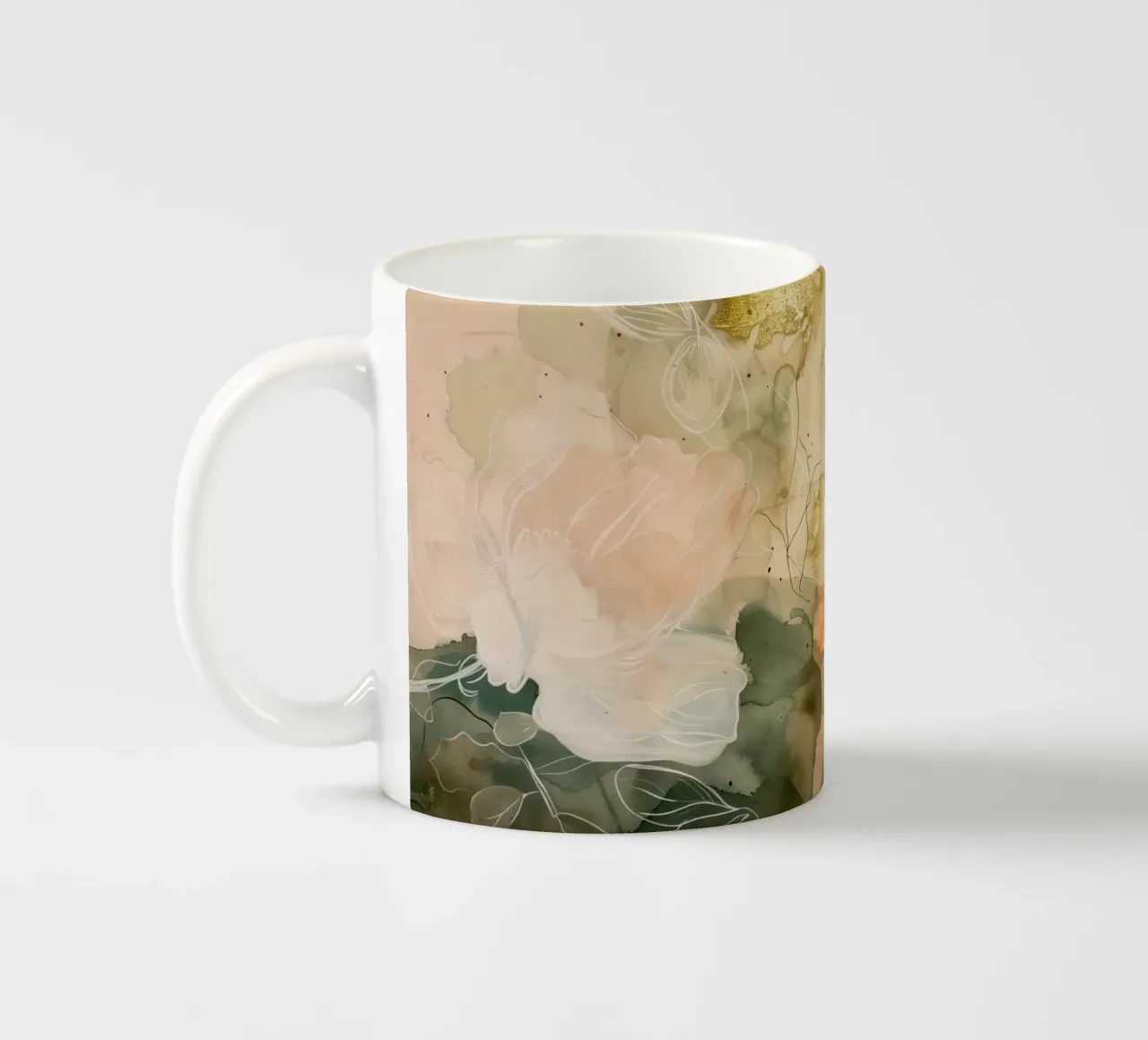 Pastel Flowers No 4 tazza in ceramica da treechild