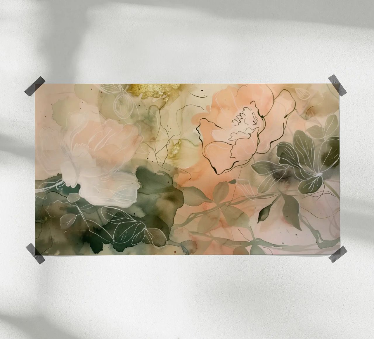 Pastel Flowers No 4 poster by treechild