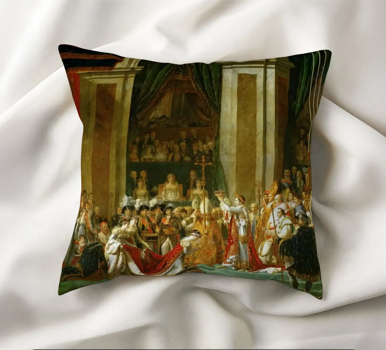 Jacques-Louis David - L'incoronazione di Napoleone cuscino da William Store