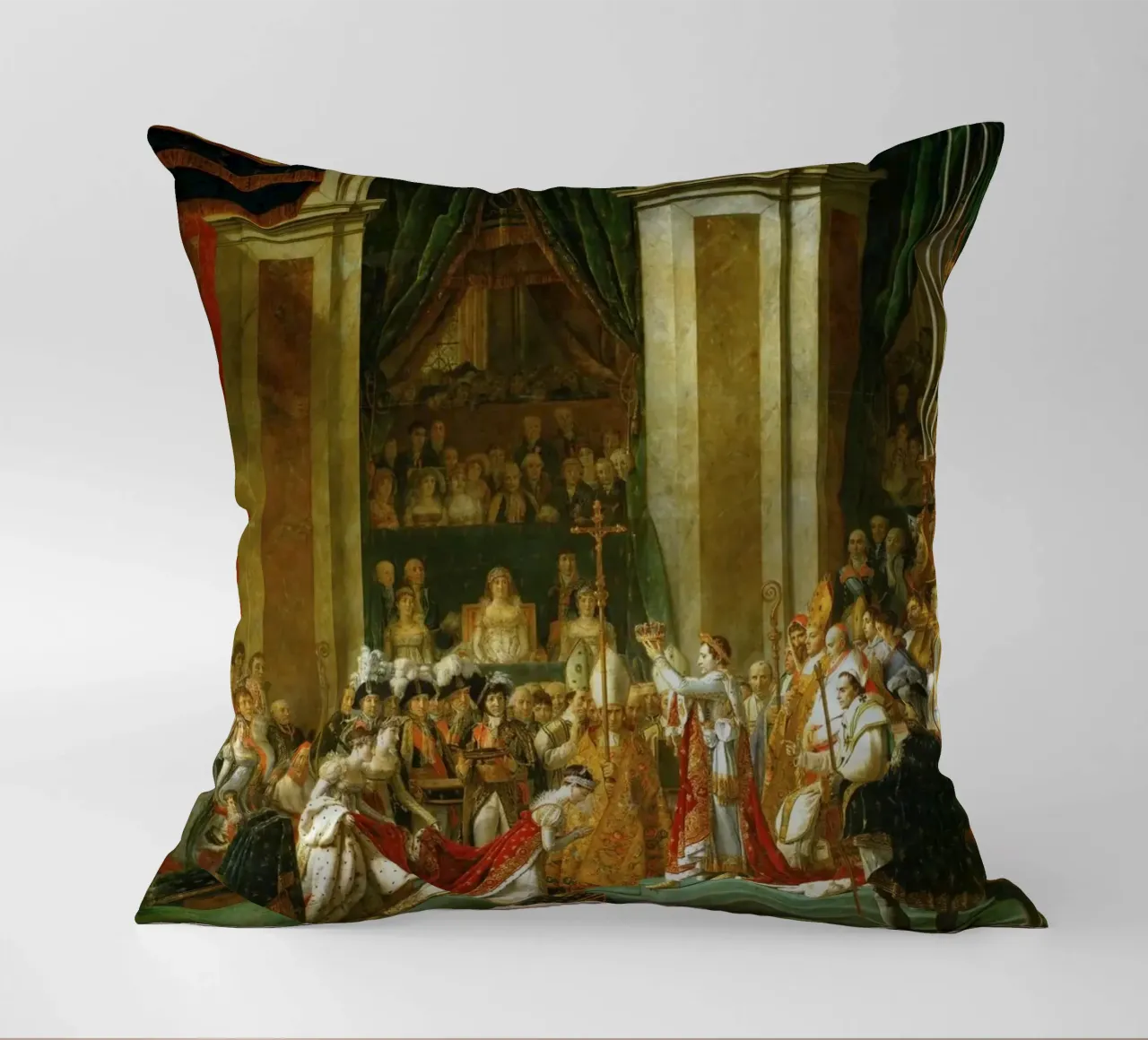 Jacques-Louis David - L'incoronazione di Napoleone cuscino da William Store
