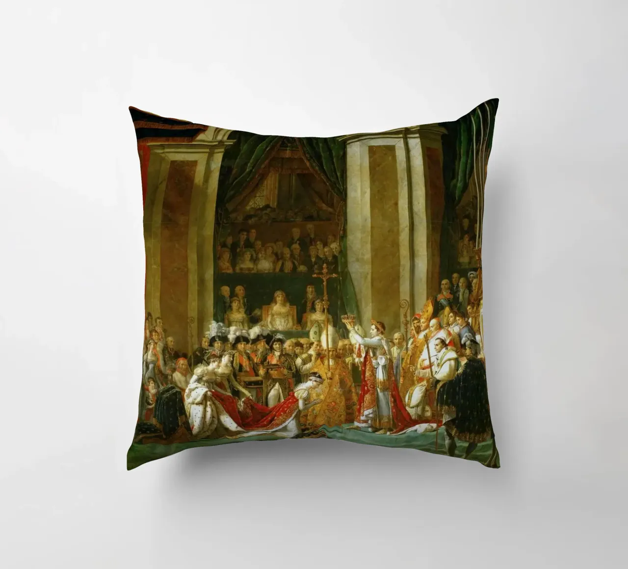 Jacques-Louis David - L'incoronazione di Napoleone cuscino da William Store