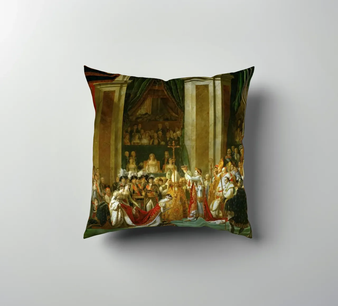 Jacques-Louis David - L'incoronazione di Napoleone cuscino da William Store