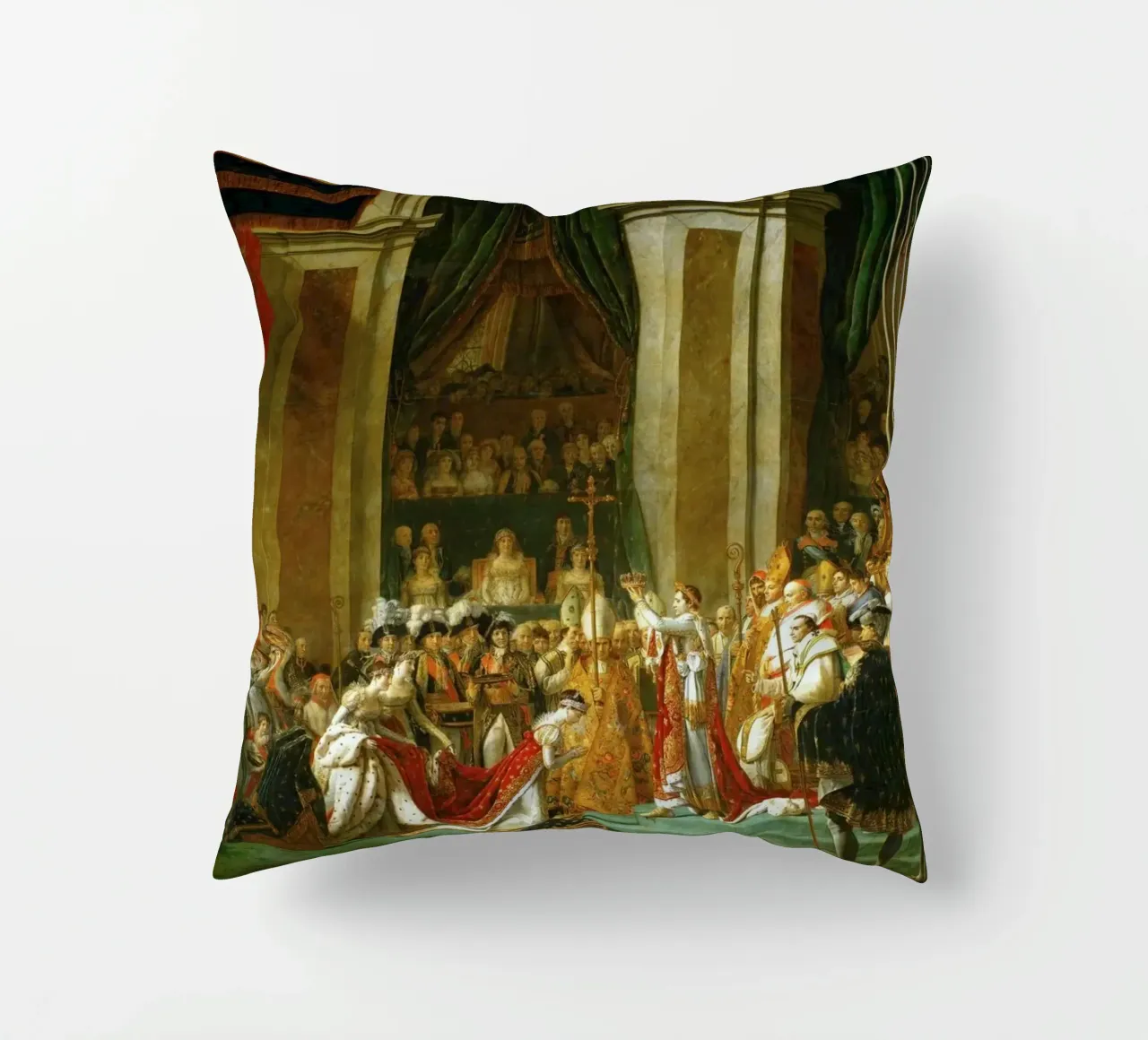 Jacques-Louis David - L'incoronazione di Napoleone cuscino da William Store