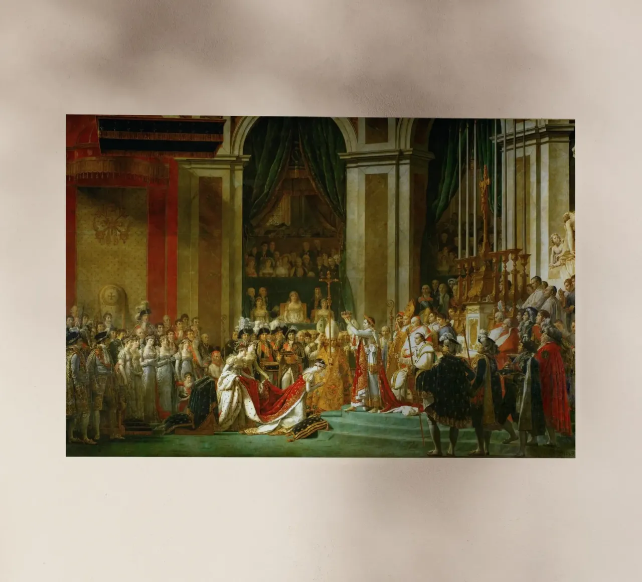 Jacques-Louis David - L'incoronazione di Napoleone pellicola backlit da William Store