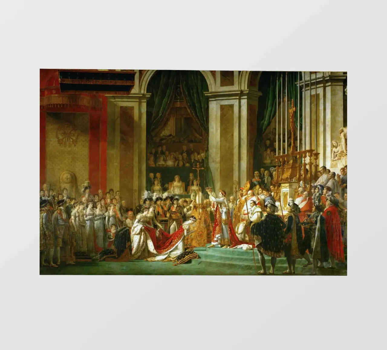 Jacques-Louis David - L'incoronazione di Napoleone pellicola backlit da William Store