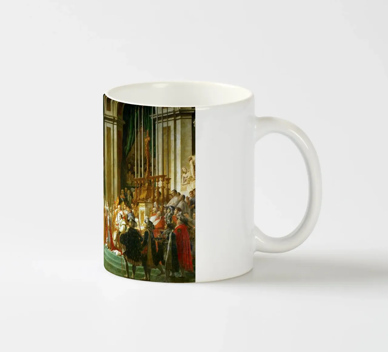 Jacques-Louis David - L'incoronazione di Napoleone tazza in ceramica da William Store