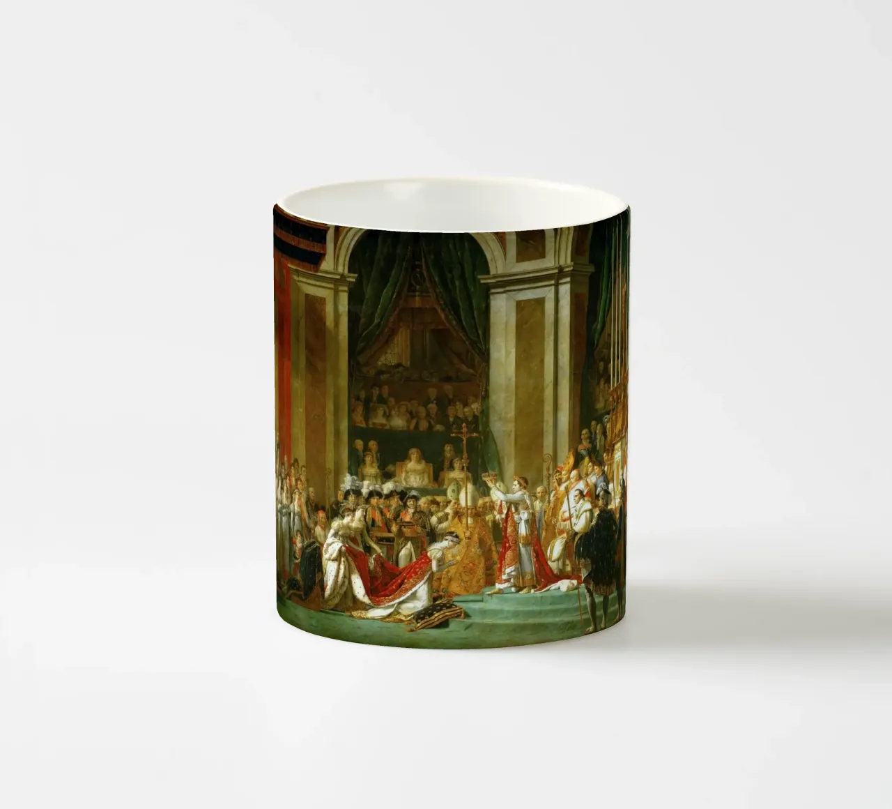 Jacques-Louis David - L'incoronazione di Napoleone tazza in ceramica da William Store