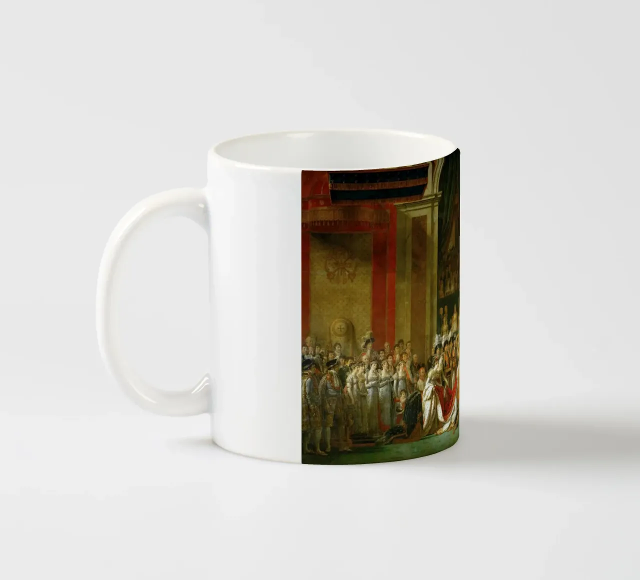 Jacques-Louis David - L'incoronazione di Napoleone tazza in ceramica da William Store