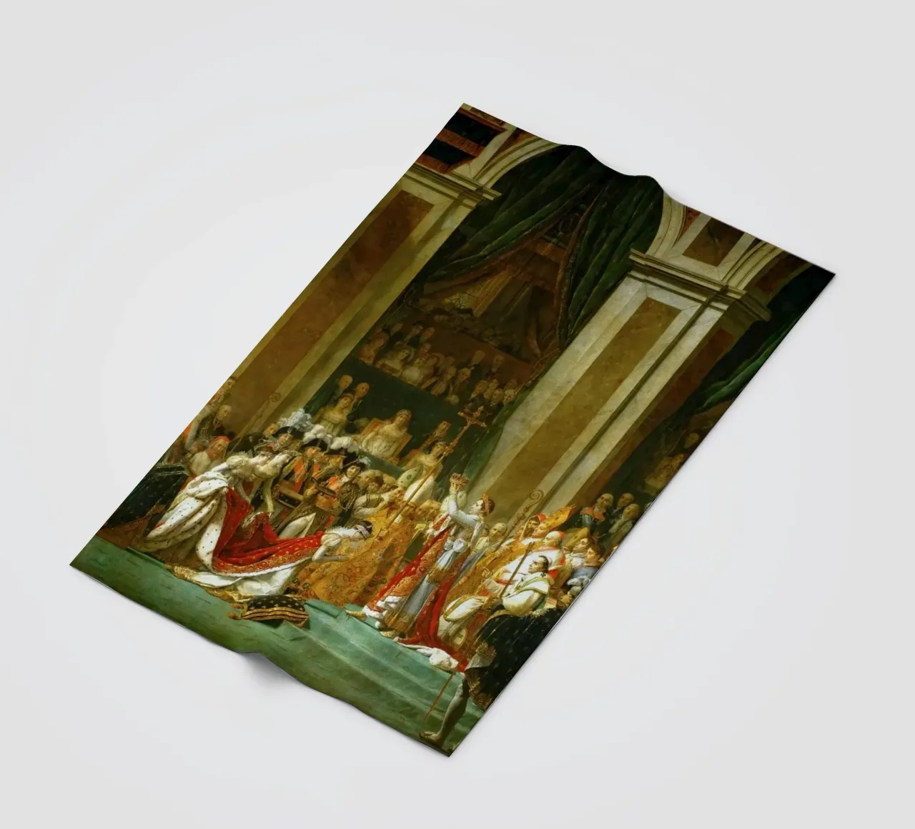 Jacques-Louis David - L'incoronazione di Napoleone coperta in pile da William Store
