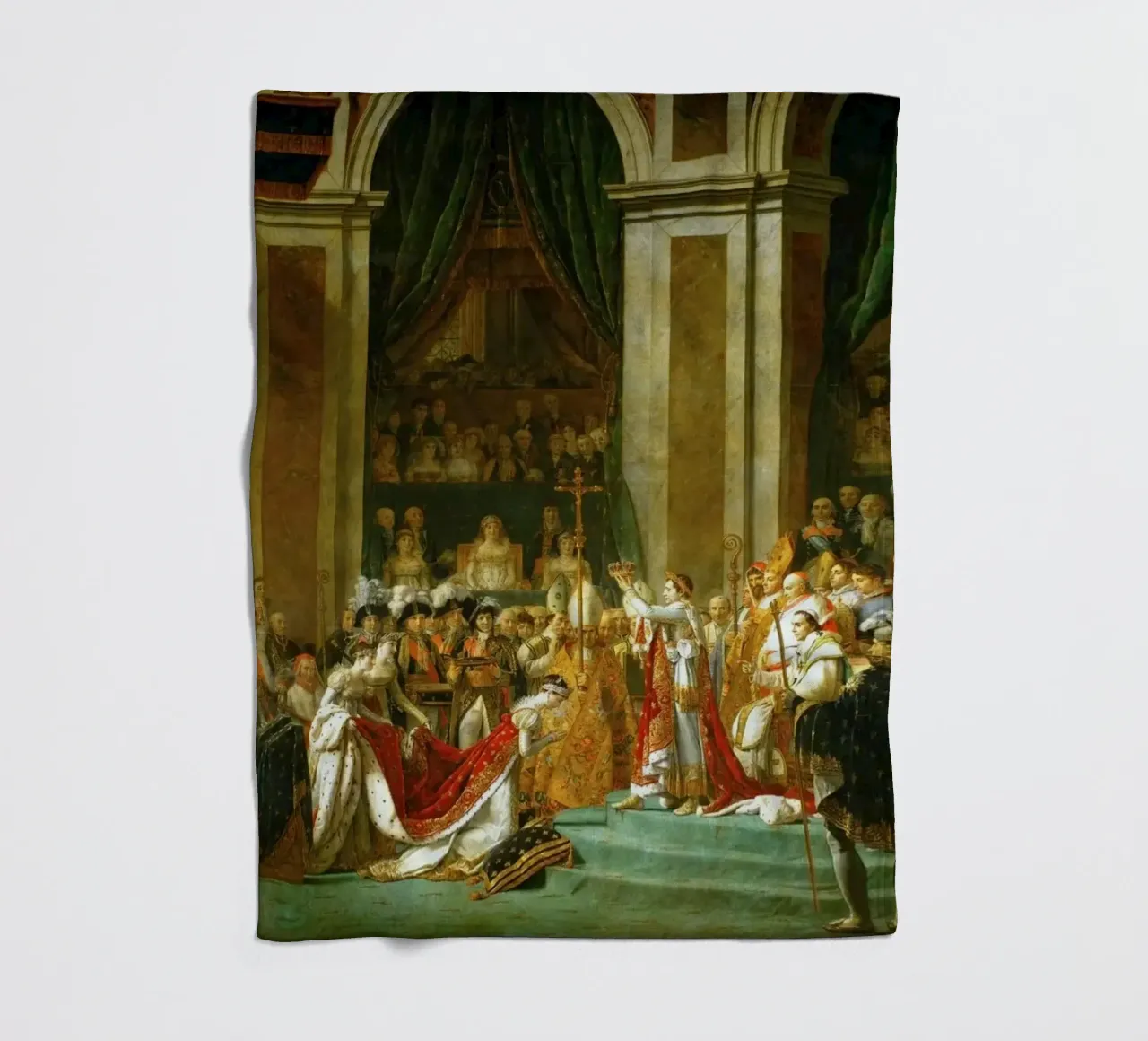 Jacques-Louis David - L'incoronazione di Napoleone coperta in pile da William Store