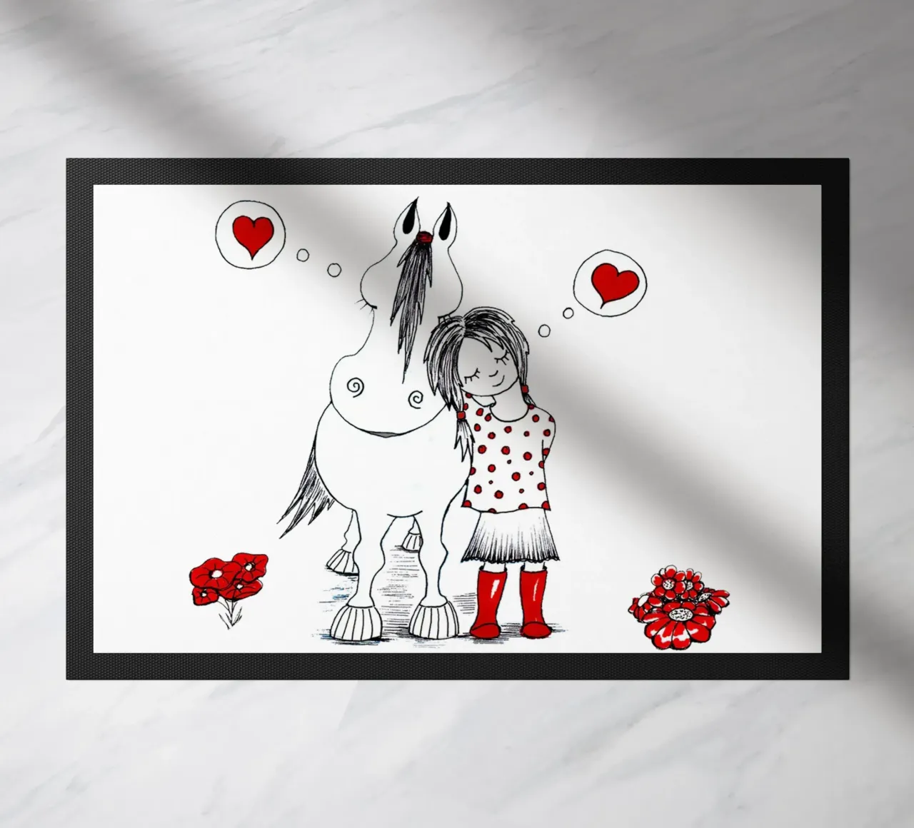 "True Love is to dream with each other", Pferde, Mädchen zerbino da Pferdemädchen