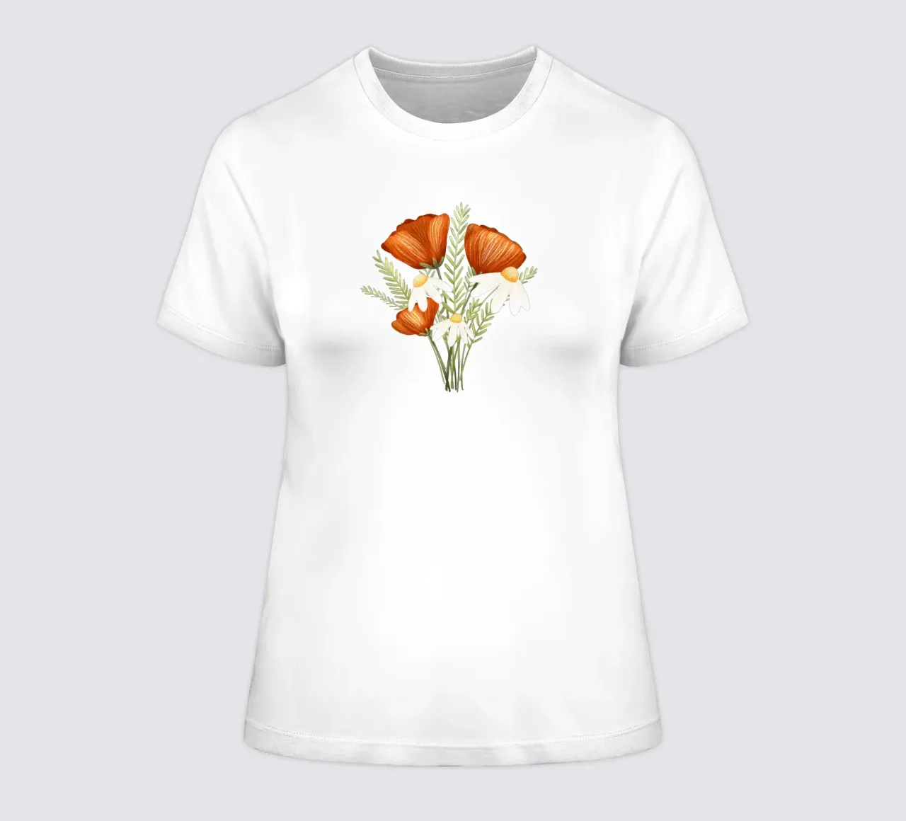Monika Szczerbinska - Mohnblumen women's fitted t-shirt by The Artcircle