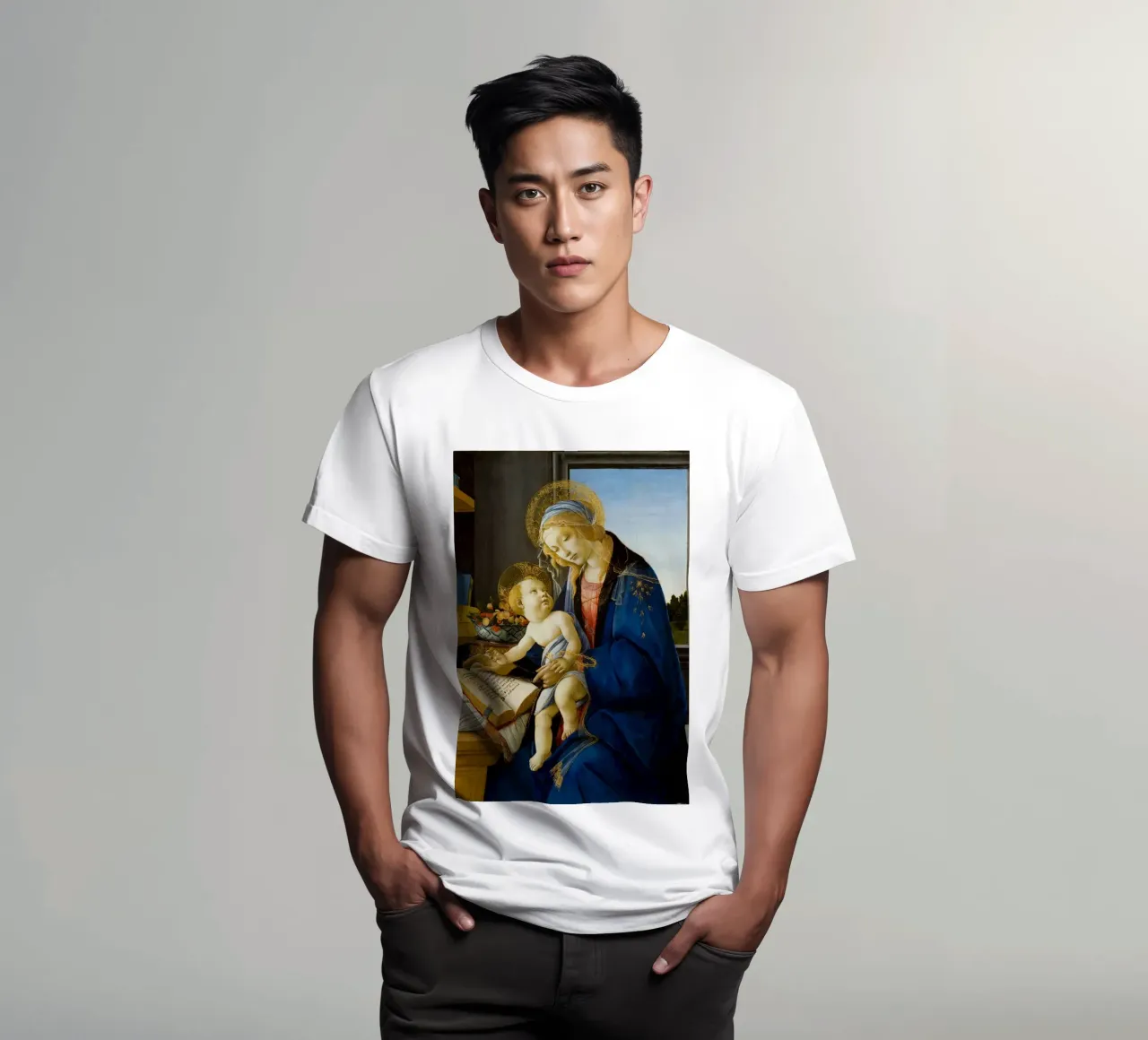 Sandro Botticelli - Madonna del Libro t-shirt da Timeless Artworks