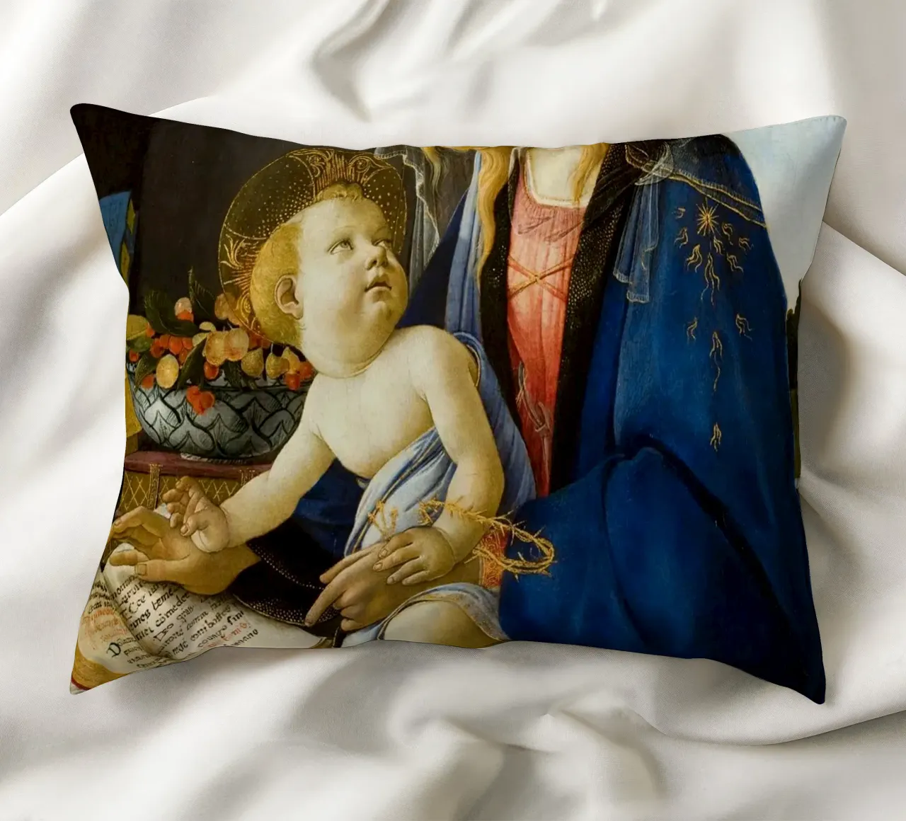 Sandro Botticelli - Madonna del Libro cuscino da Timeless Artworks