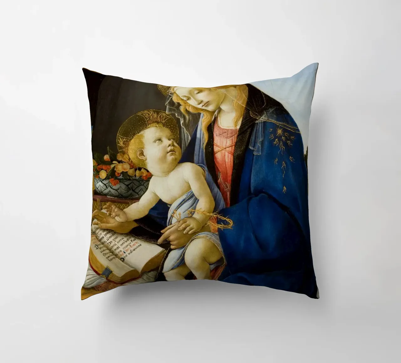 Sandro Botticelli - Madonna del Libro cuscino da Timeless Artworks