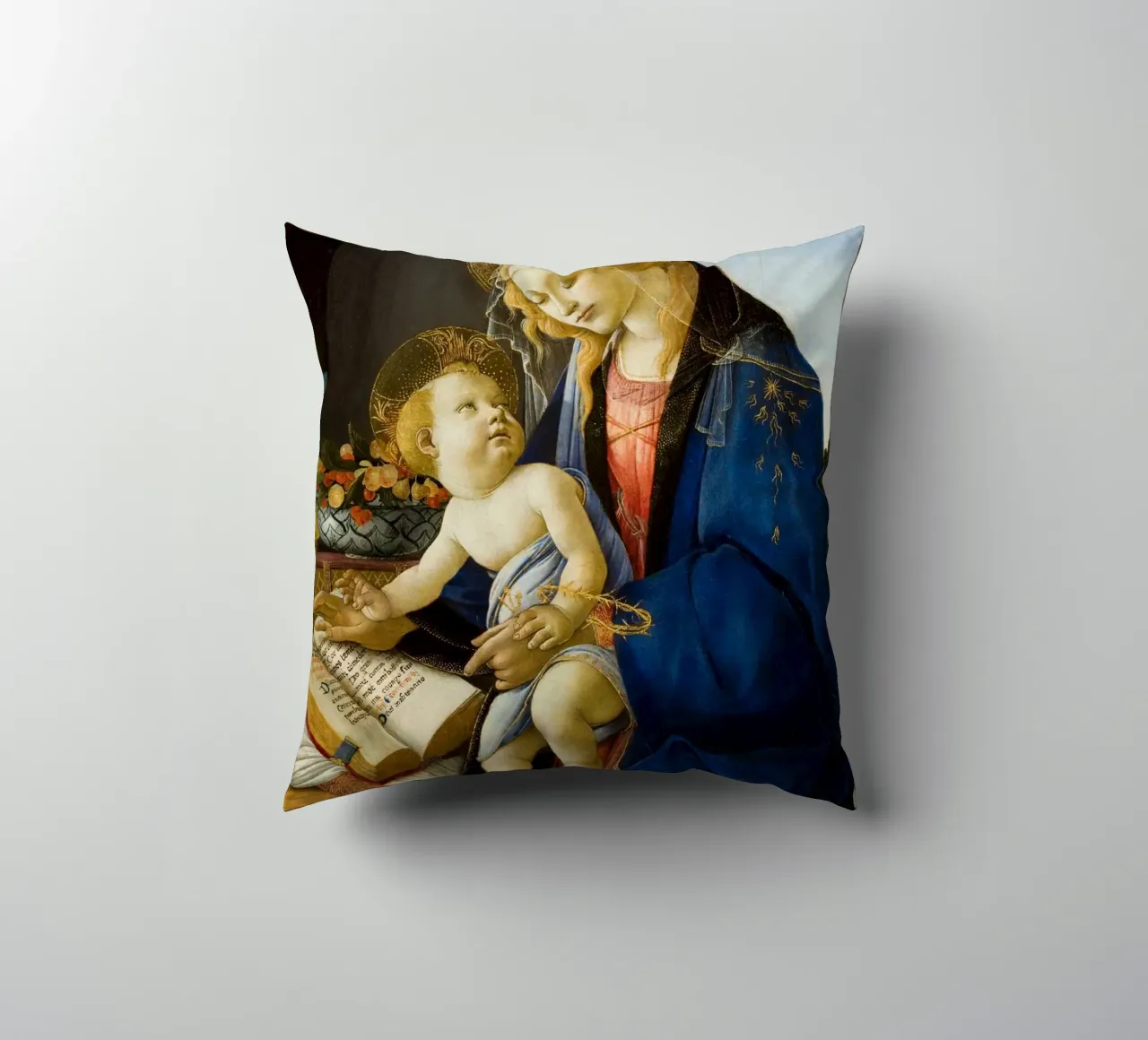 Sandro Botticelli - Madonna del Libro cuscino da Timeless Artworks