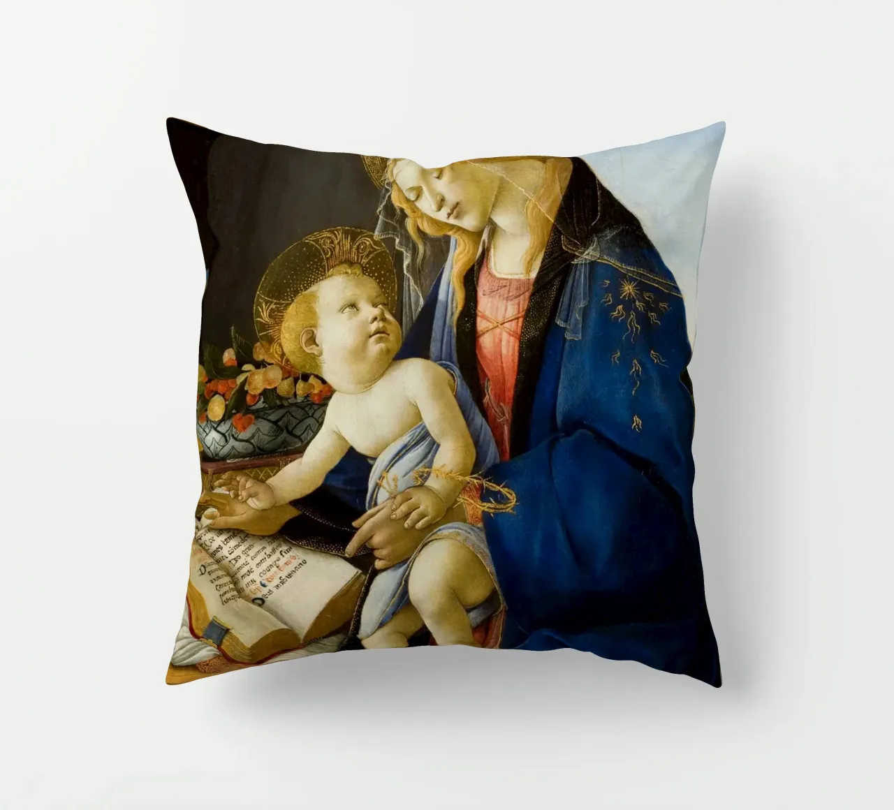 Sandro Botticelli - Madonna del Libro cuscino da Timeless Artworks
