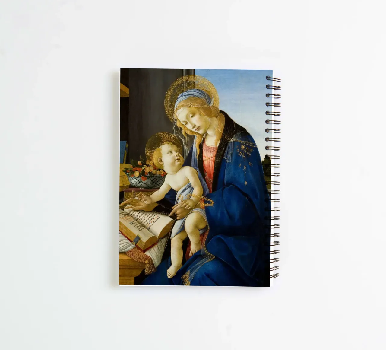 Sandro Botticelli - Jungfrau Maria - Madonna des Buches Ringbuch von Timeless Artworks