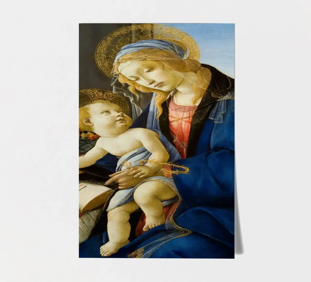 Sandro Botticelli - Madonna del Libro foglio adesivo da Timeless Artworks