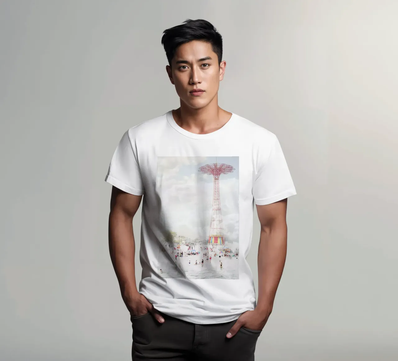 Brooklyn Eiffel Tower t-shirt da Mina Teslaru