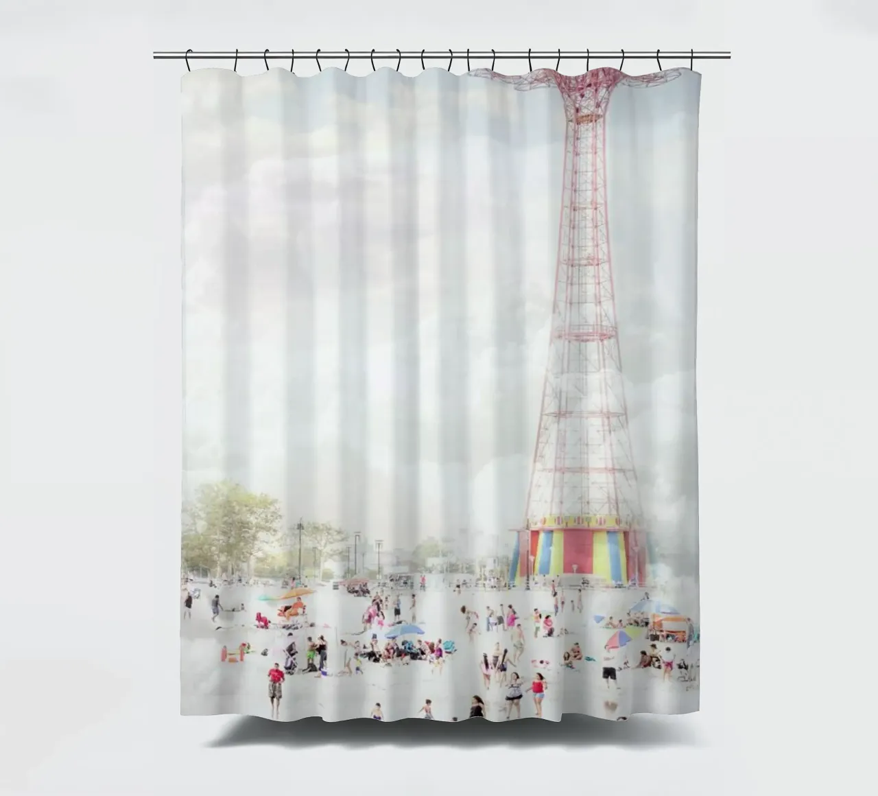 Brooklyn Eiffel Tower tenda da doccia da Mina Teslaru