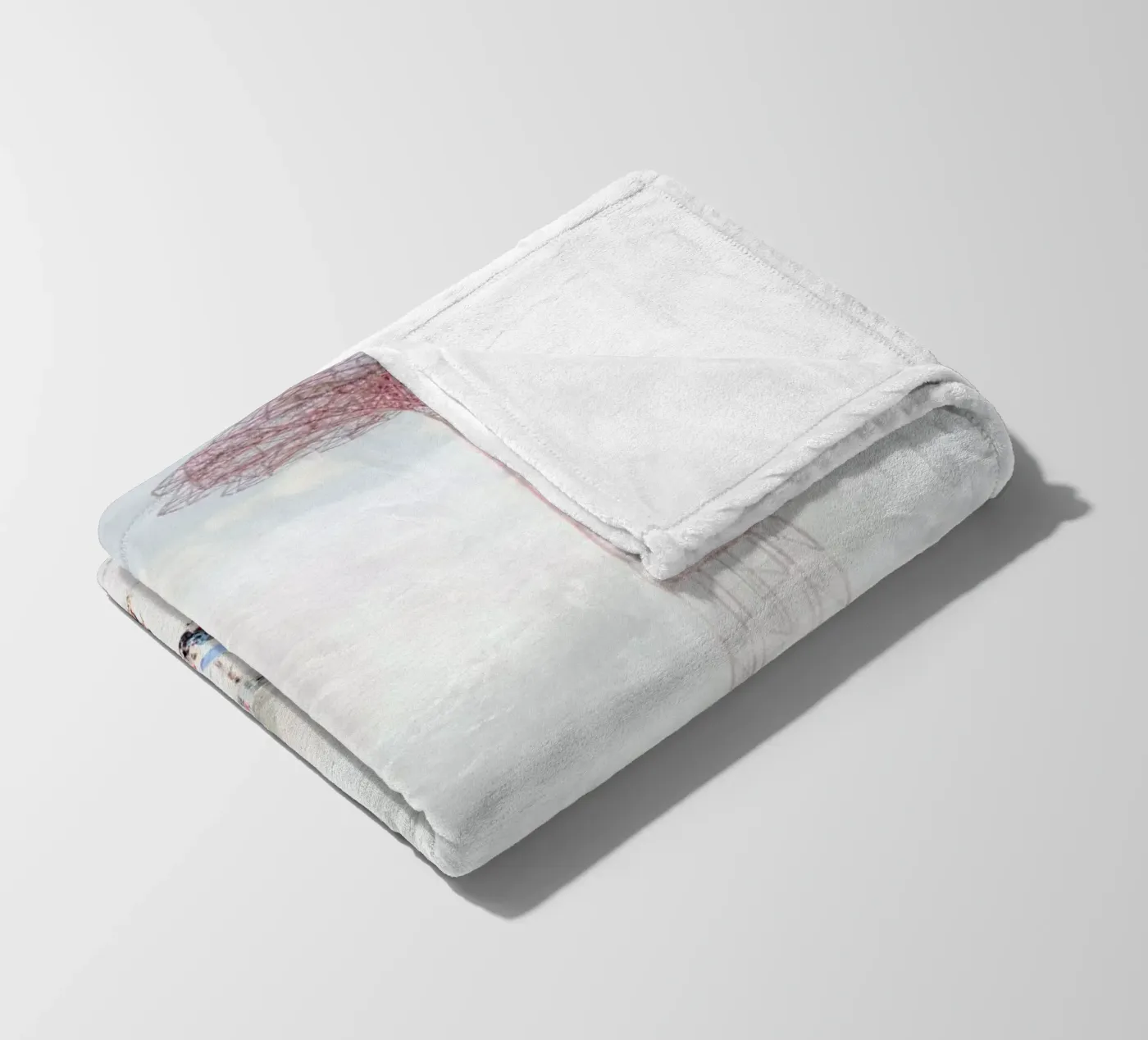 Brooklyn Eiffel Tower fleecedeken van Mina Teslaru